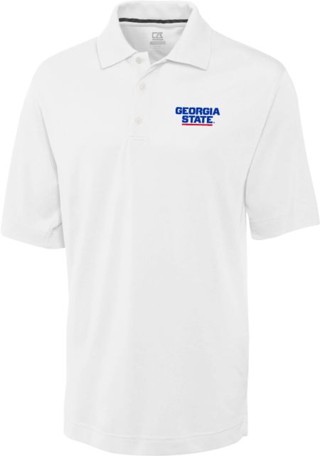 Georgia State CandB Advantage TriBlend Pique Polo Stacked Logo - ONLINE ONLY