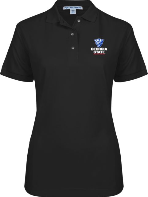 Georgia State Womens Silk Touch Pique Polo Primary Logo - ONLINE ONLY