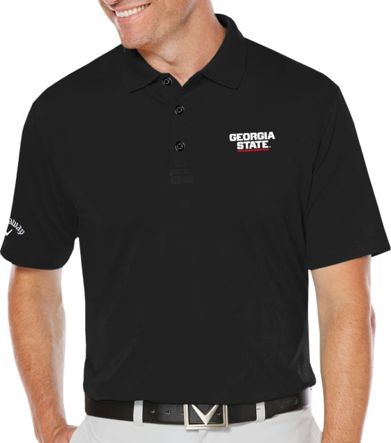 Georgia State Callaway Opti Dri Chev Polo Stacked Logo - ONLINE ONLY