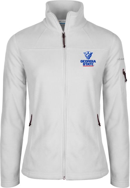 Georgia State Columbia Womens Full Zip Fleece Jacket Primary Logo - ONLINE ONLY