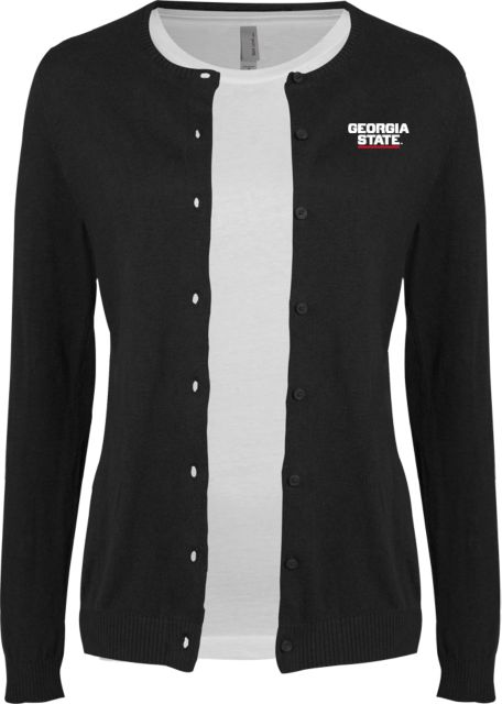 Georgia State Cardigan Sweater Stacked Logo - ONLINE ONLY