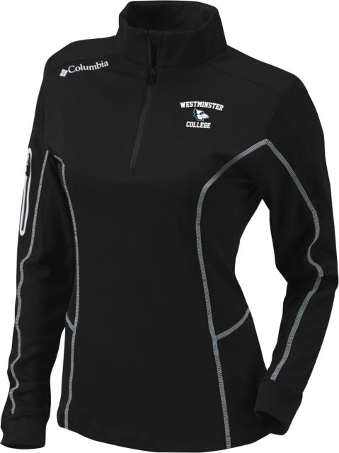Westminster Columbia Womens Omni Wick Shotgun 1/4 Zip Westminster College Primary Athletics Mark - ONLINE ONLY