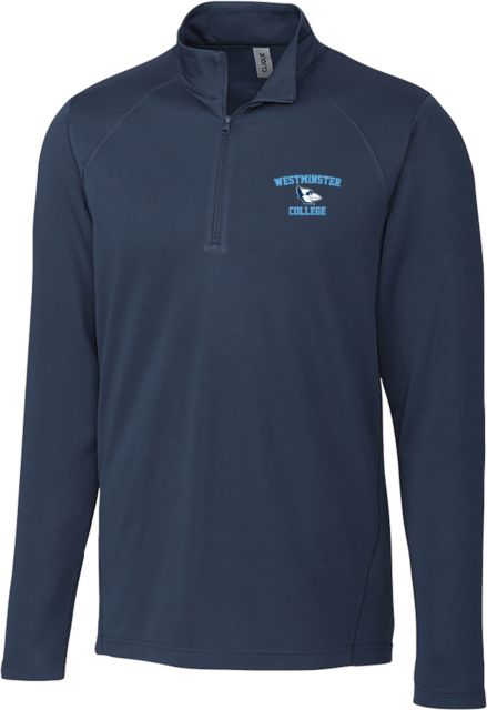 Westminster C&B Dark Clique Ice Pique Half Zip Westminster College Primary Athletics Mark - ONLINE ONLY