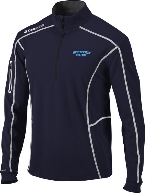 Westminster Columbia Omni Wick Shotgun 1/4 Zip Westminster College Wordmark - ONLINE ONLY