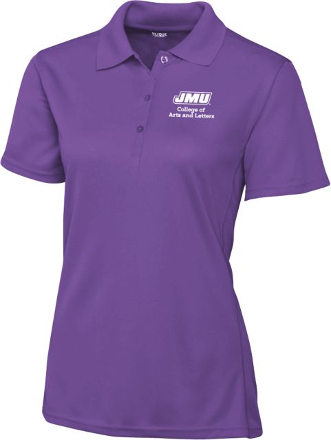James Madison C&B Womens Clique Ice Pique Polo JMU College of Arts and Letters - ONLINE ONLY