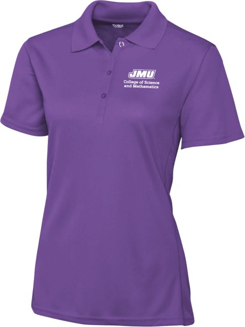 James Madison C&B Womens Clique Ice Pique Polo JMU College of Science and Mathematics - ONLINE ONLY