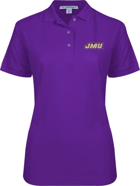 James Madison Ladies Easycare Pique Polo Primary Logo - ONLINE ONLY