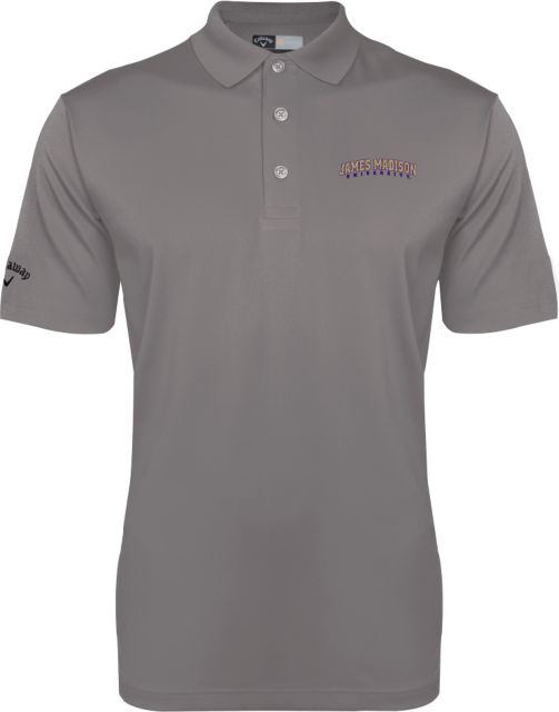 James Madison Callaway Opti Dri Steel Chev Polo James Madison University Arched - ONLINE ONLY