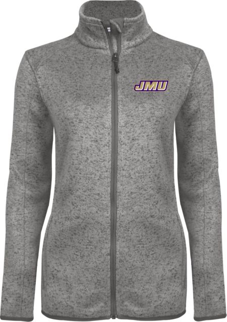 James Madison Ladies Fleece Jacket Primary Logo - ONLINE ONLY