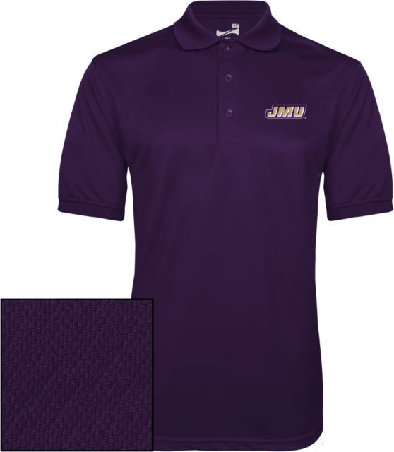 James Madison Dry Mesh Polo Primary Logo - ONLINE ONLY