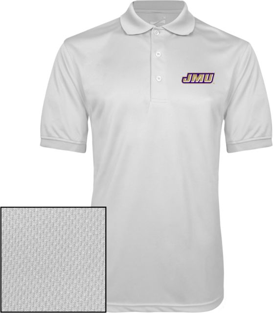 James Madison Dry Mesh Polo Primary Logo - ONLINE ONLY