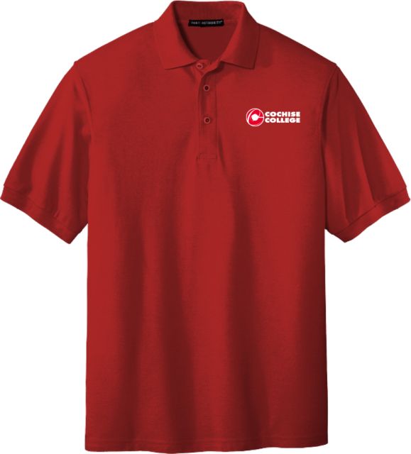 Cochise College Silk Touch Polo Cochise College Side Stacked - ONLINE ONLY