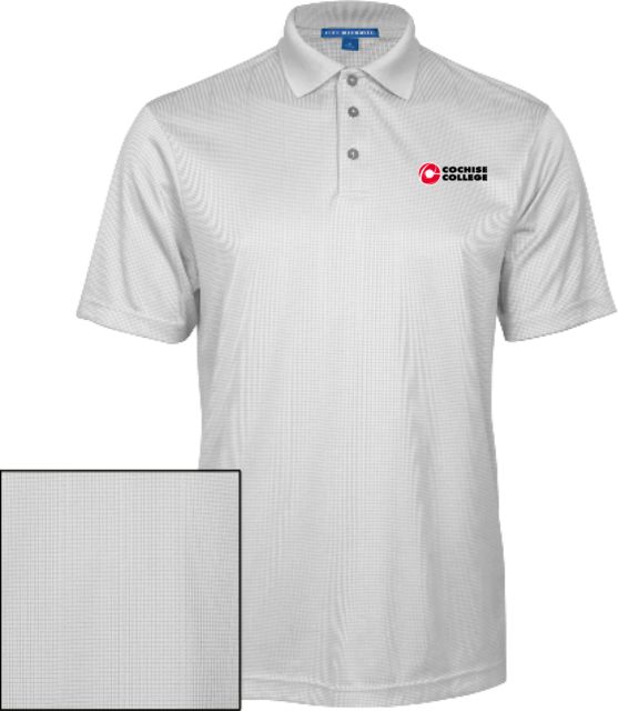 Cochise College Performance Fine Jacquard Polo Cochise College Side Stacked - ONLINE ONLY