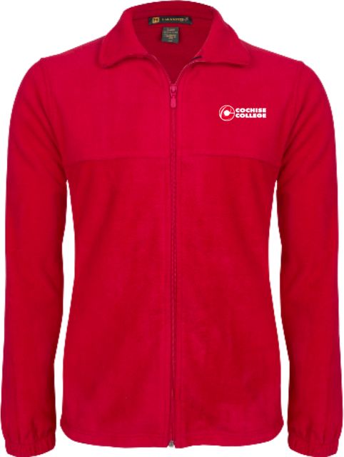 Cochise College Fleece Full Zip Jacket Cochise College Side Stacked - ONLINE ONLY