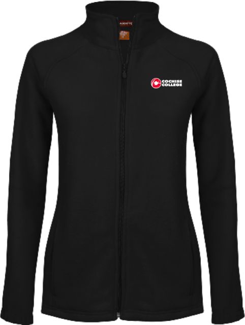 Cochise College Womens Fleece Full Zip Jacket Cochise College Side Stacked - ONLINE ONLY