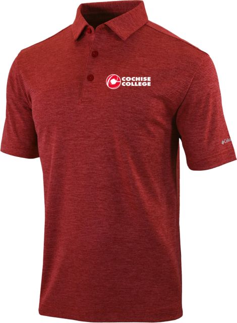 Cochise College Columbia Omni Wick Set Golf Polo Cochise College Side Stacked - ONLINE ONLY