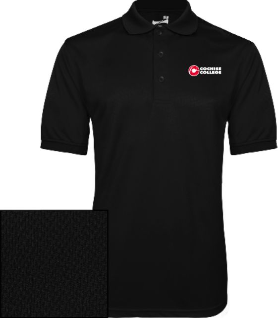 Cochise College Dry Mesh Polo Cochise College Side Stacked - ONLINE ONLY