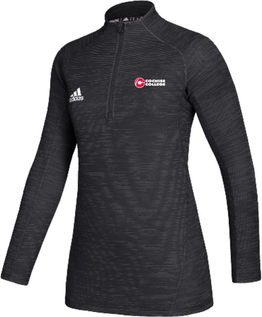 Cochise College Adidas Womens Game Mode 1/4 Zip Cochise College Side Stacked - ONLINE ONLY
