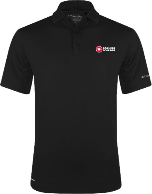 Cochise College Columbia Omni Wick Drive Polo Cochise College Side Stacked - ONLINE ONLY