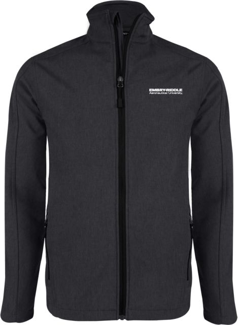 Embry Riddle Worldwide Softshell Heather Jacket ERAU Wordmark - ONLINE ONLY