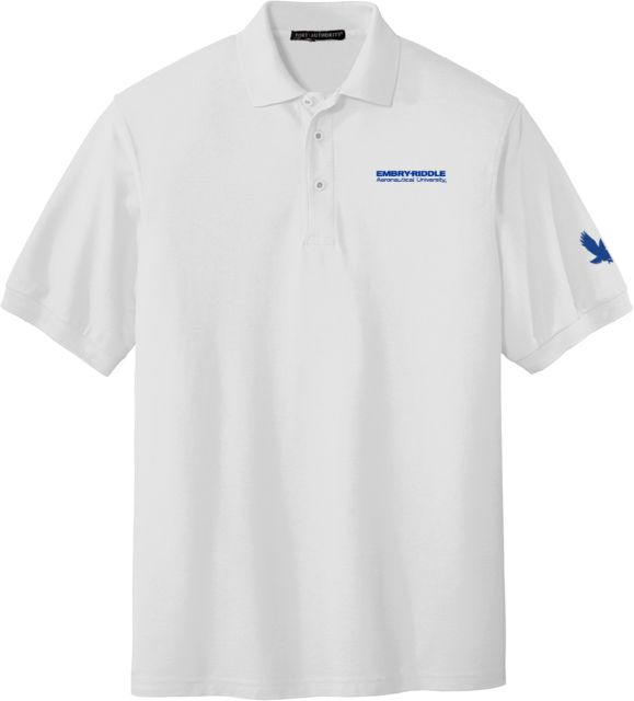 Embry Riddle Worldwide Silk Touch Polo ERAU Wordmark - ONLINE ONLY