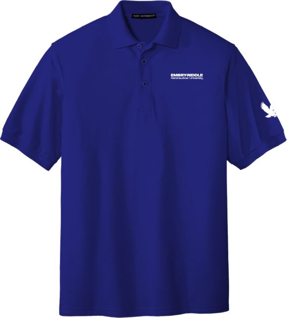 Embry Riddle Worldwide Silk Touch Polo ERAU Wordmark - ONLINE ONLY