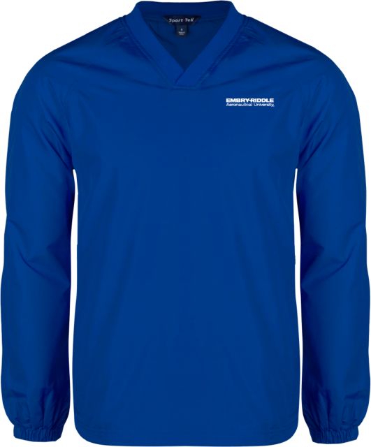 Embry Riddle Worldwide V Neck Raglan Windshirt ERAU Wordmark - ONLINE ONLY
