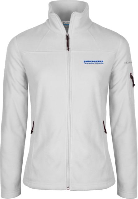 Embry Riddle Worldwide Columbia Womens Full Zip Fleece Jacket ERAU Wordmark - ONLINE ONLY