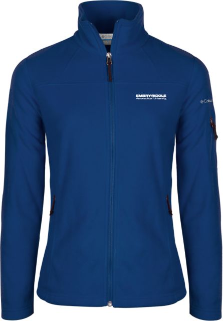 Embry Riddle Worldwide Columbia Womens Full Zip Fleece Jacket ERAU Wordmark - ONLINE ONLY