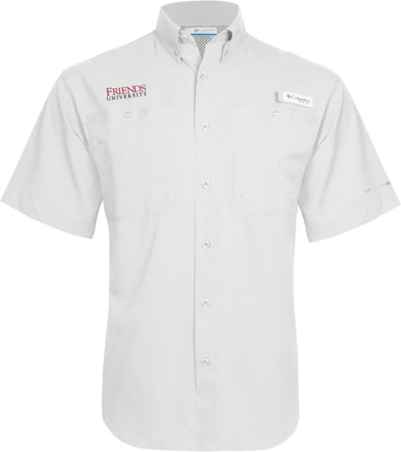 Friends Columbia Tamiami Performance Short Sleeve Shirt Friends University Word mark - ONLINE ONLY