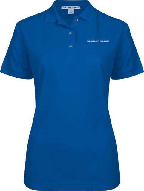 Champlain Womens Silk Touch Pique Polo Primary Mark - ONLINE ONLY