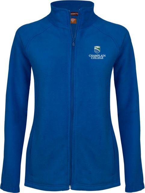 Champlain Womens Fleece Full Zip Jacket Champlain College w/ Shield Stacked - ONLINE ONLY