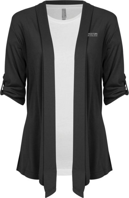 SW Michigan Ladies Drape Front Cardigan Official Logo - ONLINE ONLY