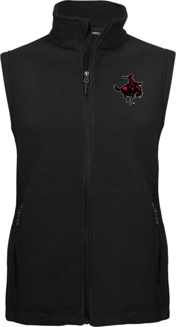 Northwestern OK Fleece Full Zip Vest Primary Mark - ONLINE ONLY
