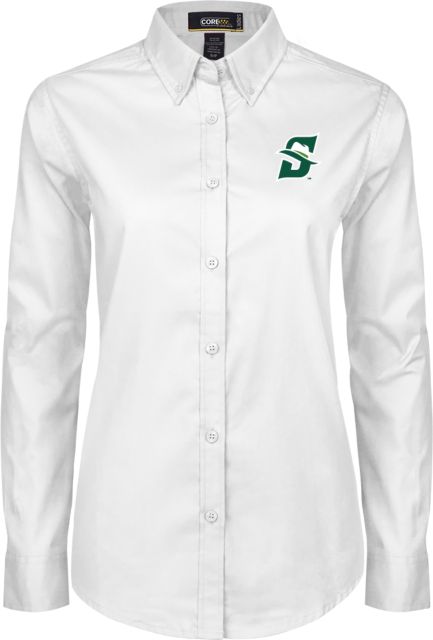 Stetson Ladies Twill Button Down Long Sleeve Primary logo - ONLINE ONLY