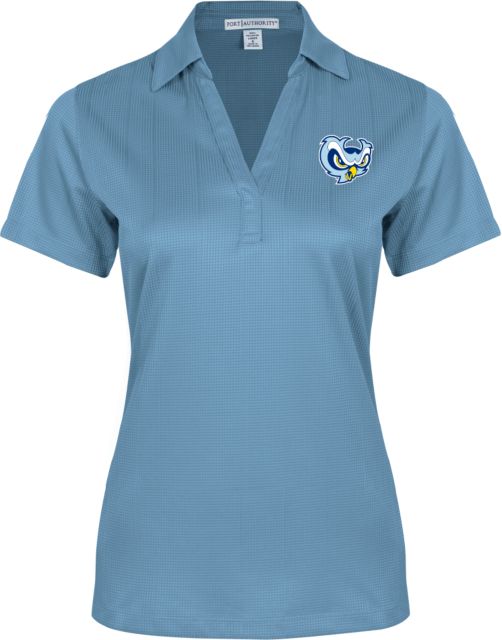 Prince George Womens Light Performance Fine Jacquard Polo College Mascot Owl - ONLINE ONLY