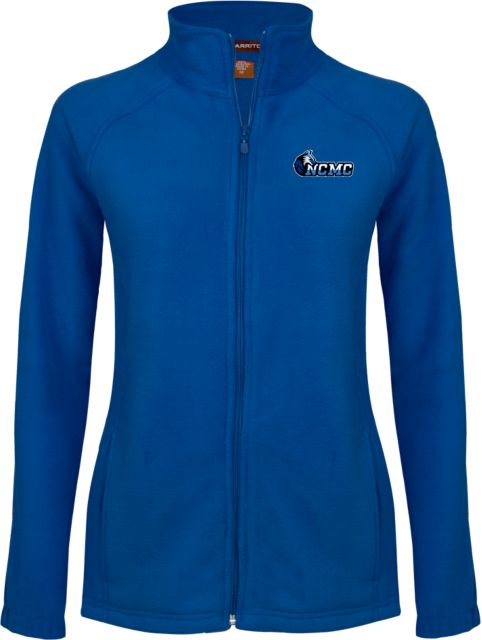 North Central Michigan Womens Fleece Full Zip Jacket NCMC with Mascot - ONLINE ONLY