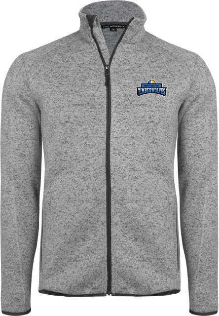 North Central Michigan Heather Sweater Fleece Jacket North Central Timberwolves - ONLINE ONLY