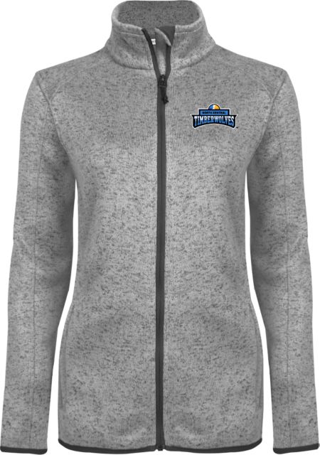 North Central Michigan Womens Heather Fleece Jacket North Central Timberwolves - ONLINE ONLY