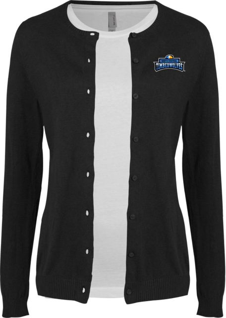 North Central Michigan Womens Cardigan Sweater  North Central Timberwolves - ONLINE ONLY