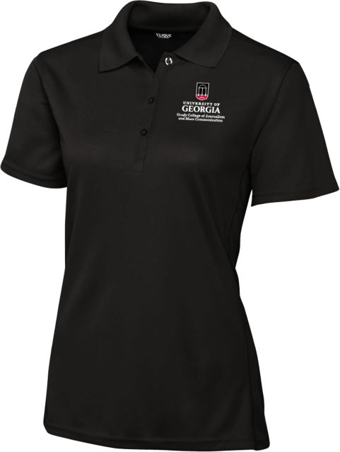Georgia C&B Womens Clique Ice Pique Polo UGA - Grady College of Journalism and Mass Communication - ONLINE ONLY