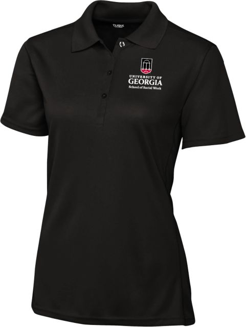 Georgia C&B Womens Clique Ice Pique Polo UGA - School of Social Work - ONLINE ONLY