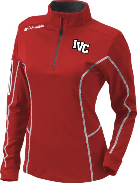 Imperial Valley Columbia Womens Omni Wick Shotgun 1/4 Zip IVC Diagonal Stacked - ONLINE ONLY