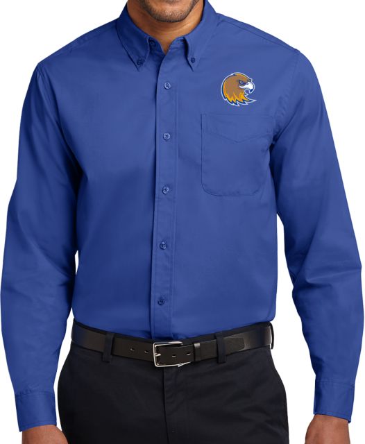 Northeastern Illinois Twill Button Down Long Sleeve Mascot Head - ONLINE ONLY
