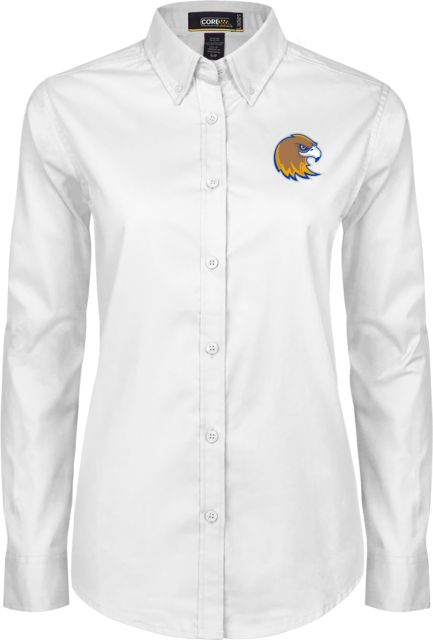 Northeastern Illinois Ladies Twill Button Down Long Sleeve Mascot Head - ONLINE ONLY