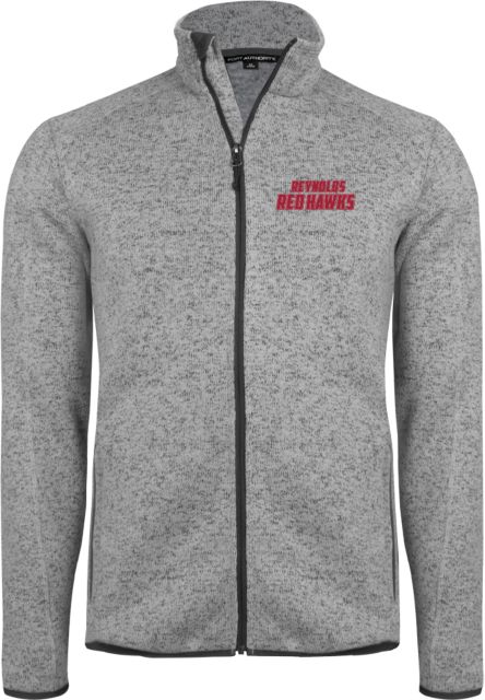 J. Sargeant Reynolds Heather Sweater Fleece Jacket Reynolds Red Hawks - ONLINE ONLY