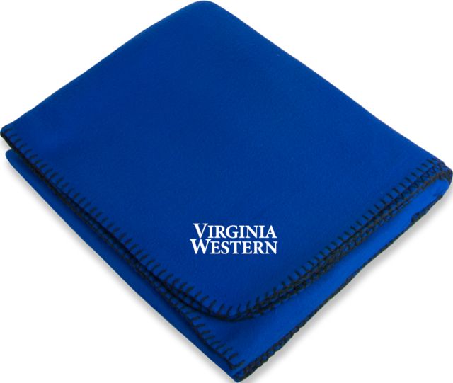 Virginia Western Arctic Fleece Blanket Stacked EMB - ONLINE ONLY