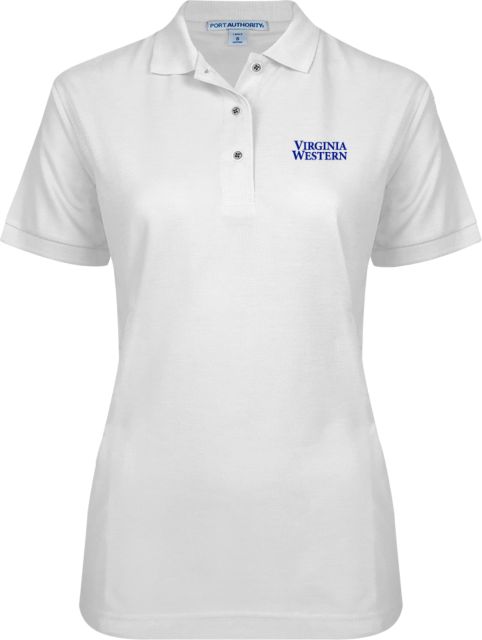 Virginia Western Ladies Easycare Pique Polo Stacked EMB - ONLINE ONLY