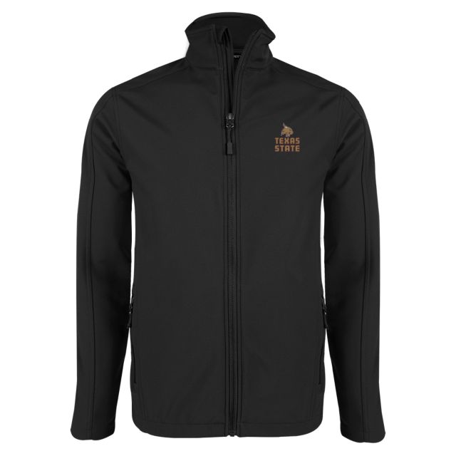 Texas State Softshell Jacket Texas State Logo Stacked - ONLINE ONLY