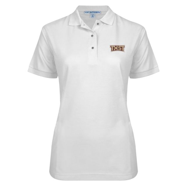 Texas State Ladies Easycare Pique Polo TXST Texas State - ONLINE ONLY